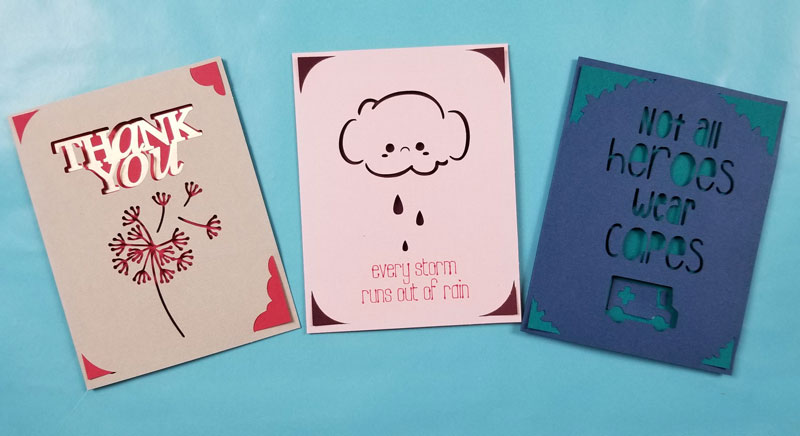 homemade cards with cricut