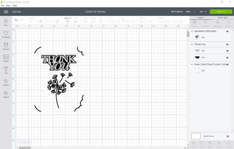 How to make a custom cricut joy card template Cricut Joy Card Making: Cards for Heroes * Moms and Crafters