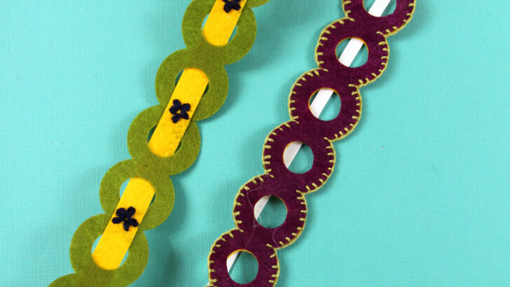 DIY Felt headband tutorial with Hand Embroidery