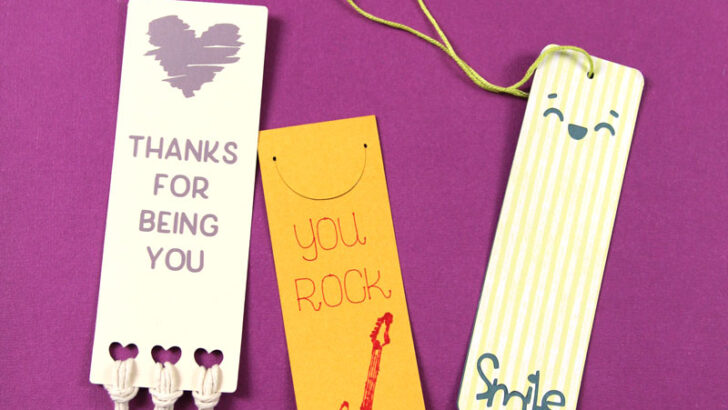 How to make paper bookmarks with Cricut Joy