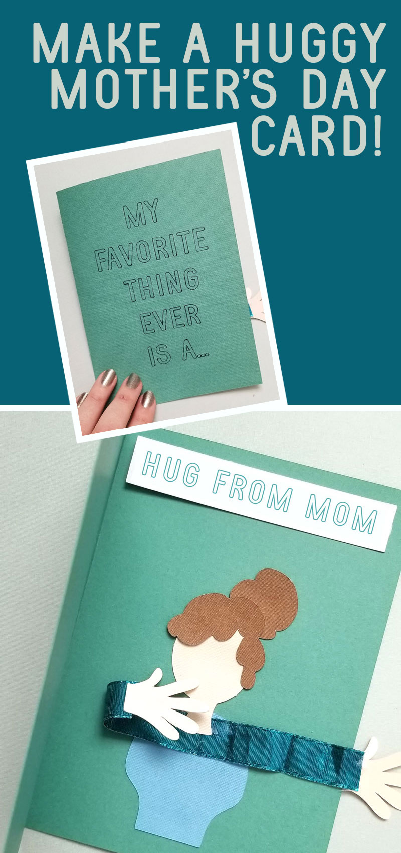 Huggy mother's day card craft