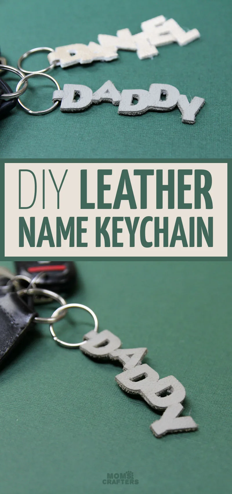 how to make diy leather keychain with cricut
