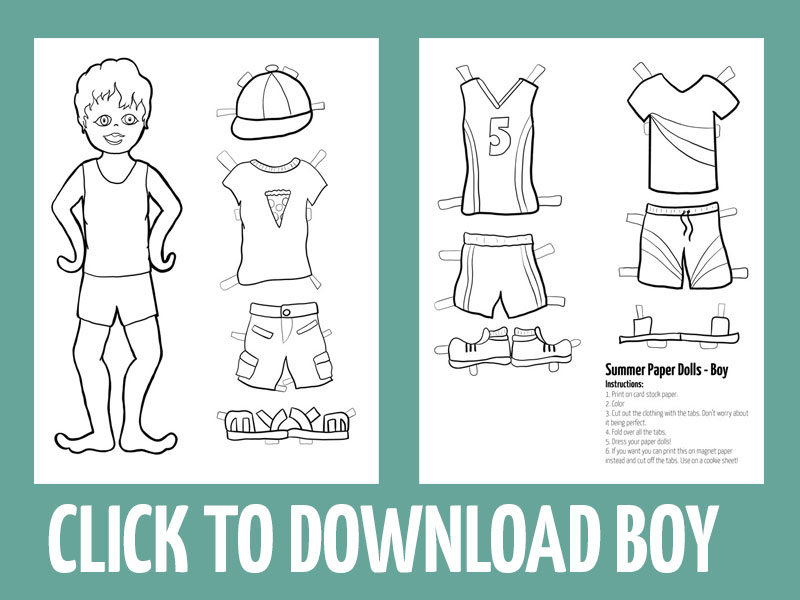 click to download summer paper craft for boys