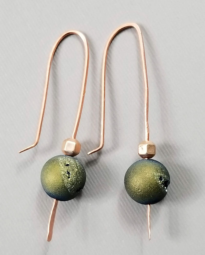 Mixed Metal Horseshoe Earrings Mini Kit DIY Jewelry Making Kit Copper Iron