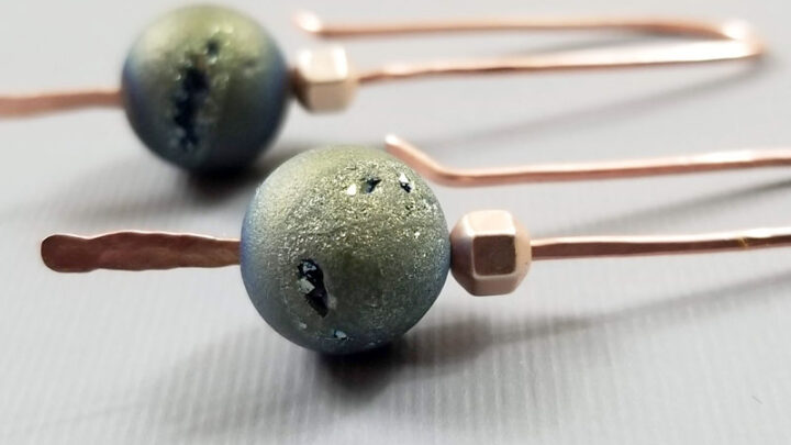 DIY Metal Earrings – Metal Stick Earrings