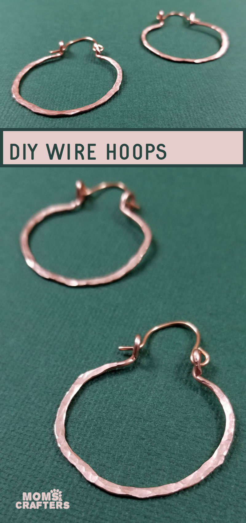 how to make hoop earrings with wire