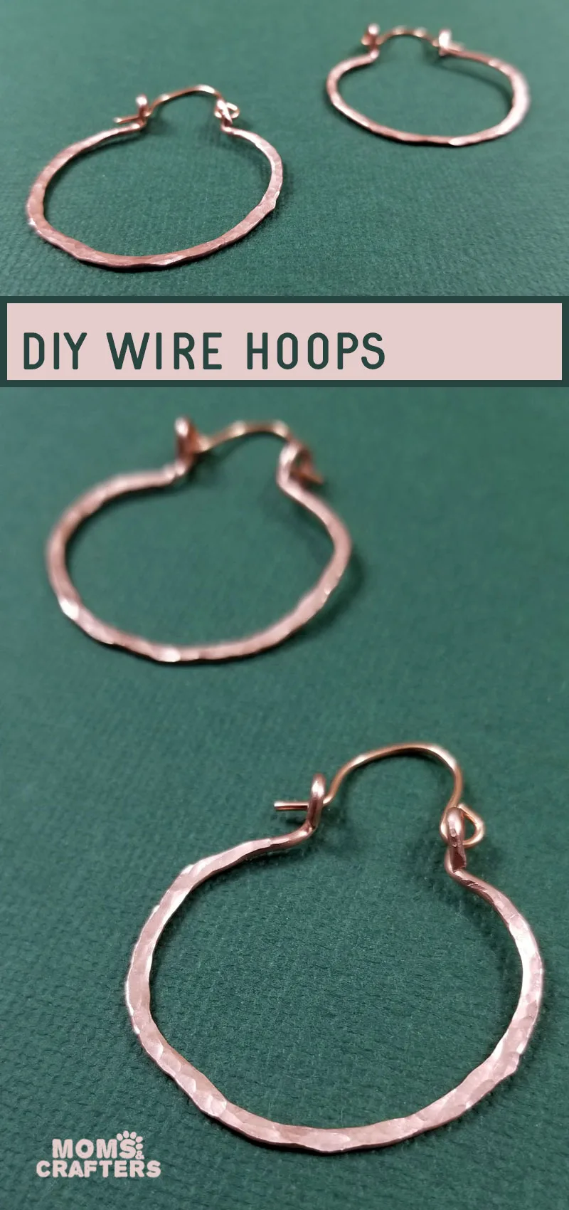 how to make hoop earrings with wire