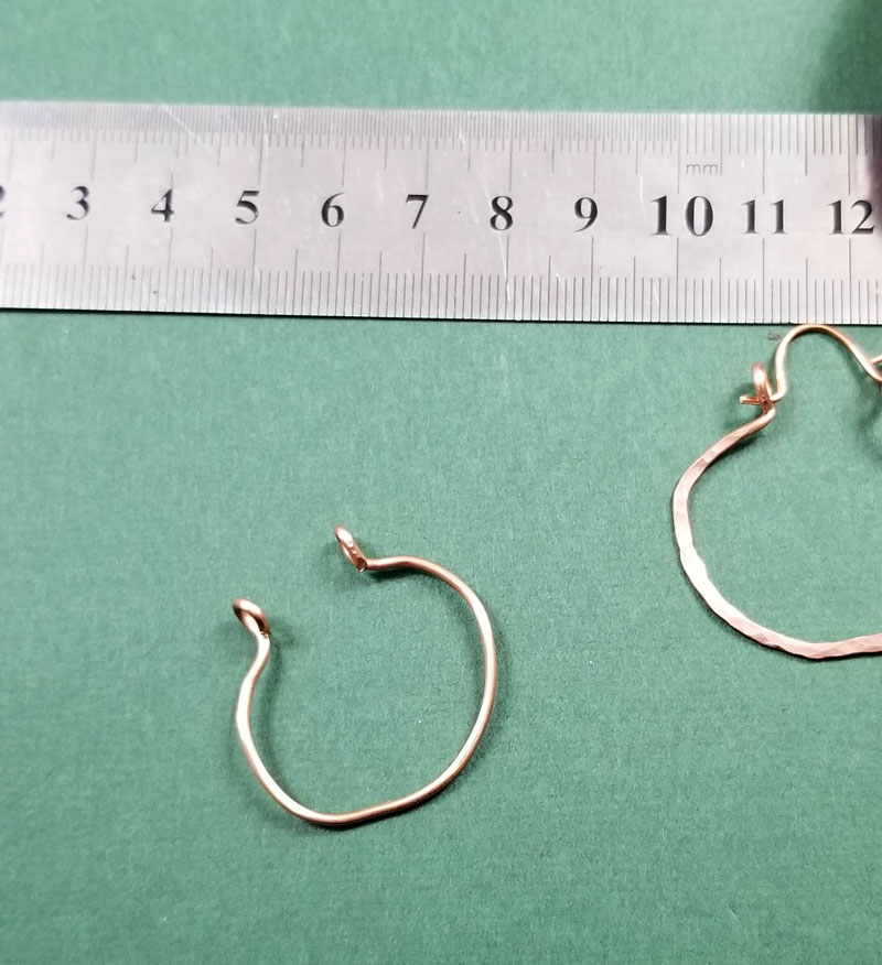 how to make hoop earrings with wire 4