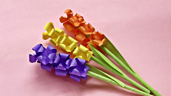 Paper Hyacinth Flower – Free Template