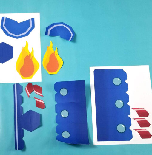 Paper Rocket Template - for favor boxes or paper toys!