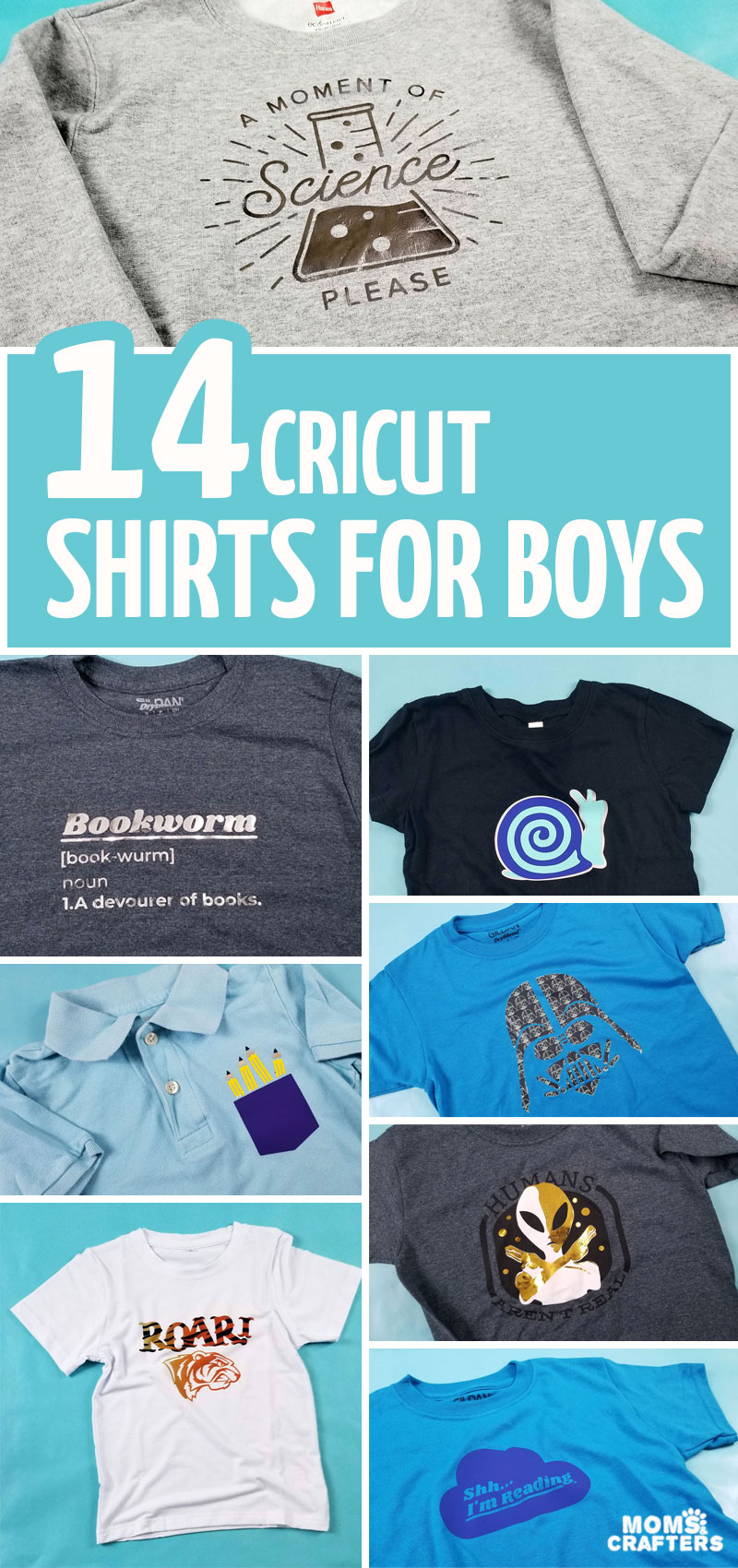 Cricut Shirt Ideas for boys collage