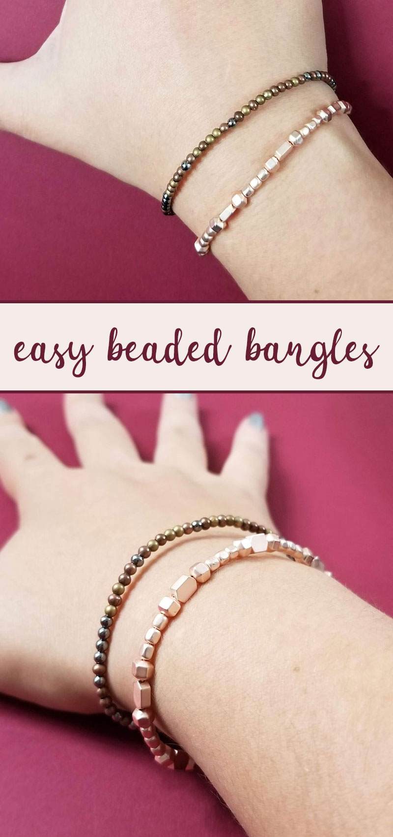 How to make beaded bangles * Moms and Crafters