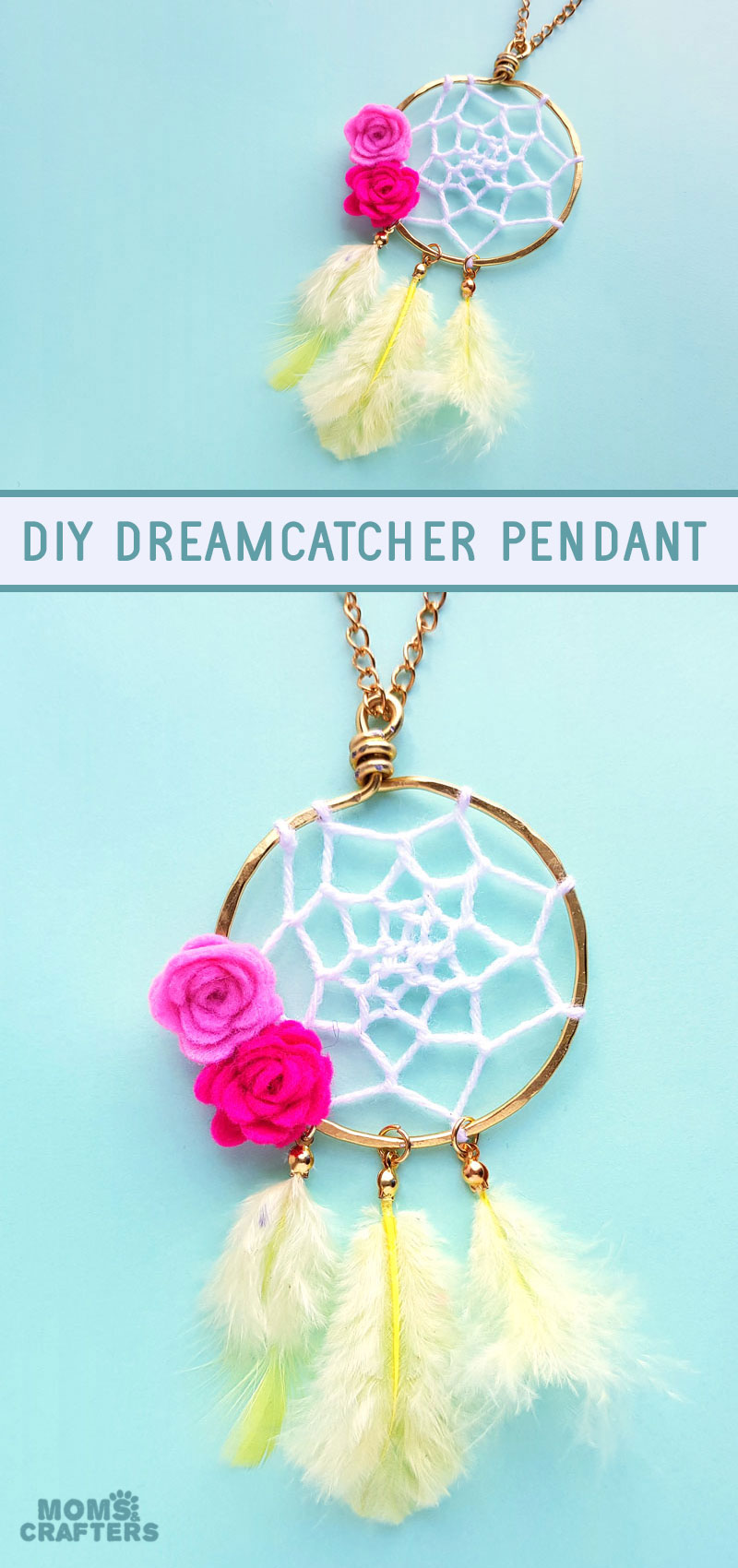 dreamcatcher pendant collage