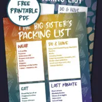 Big sibling packing list preview images