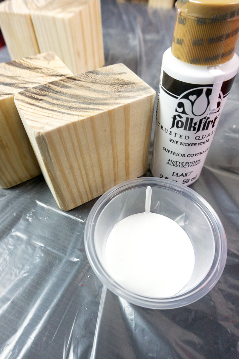 Home alone decor process 1 cut and sand