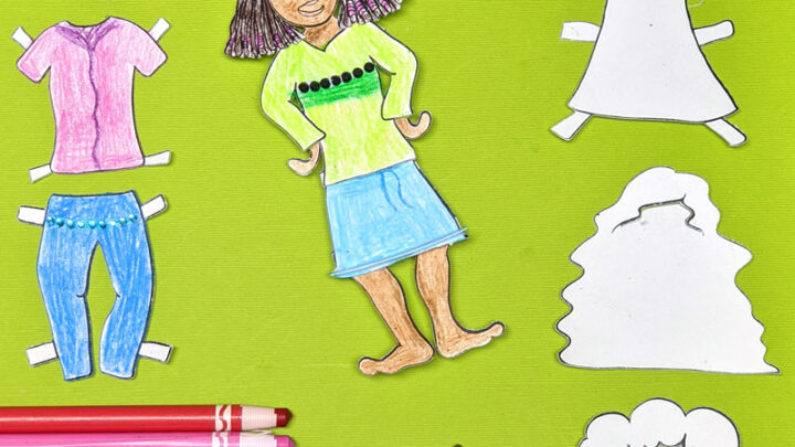 Paper Doll Coloring Pages – Design Your Own Version!