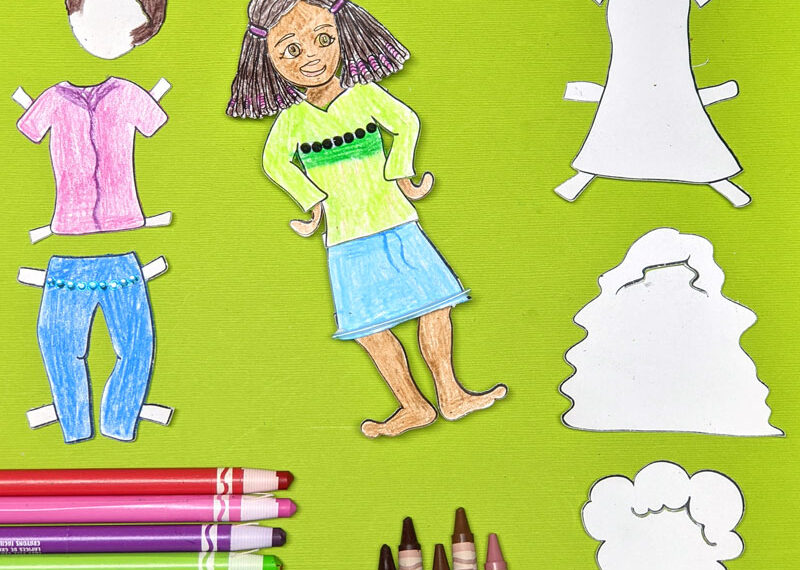 Paper Doll Coloring Pages – Design Your Own Version!