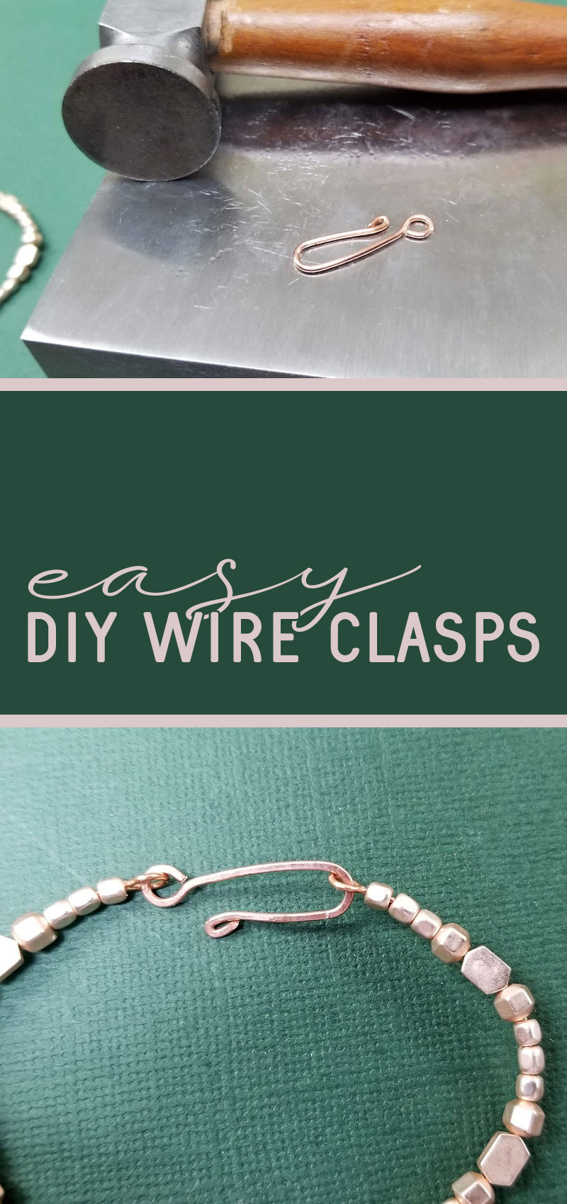 How to make wire jewelry clasps * Moms and Crafters