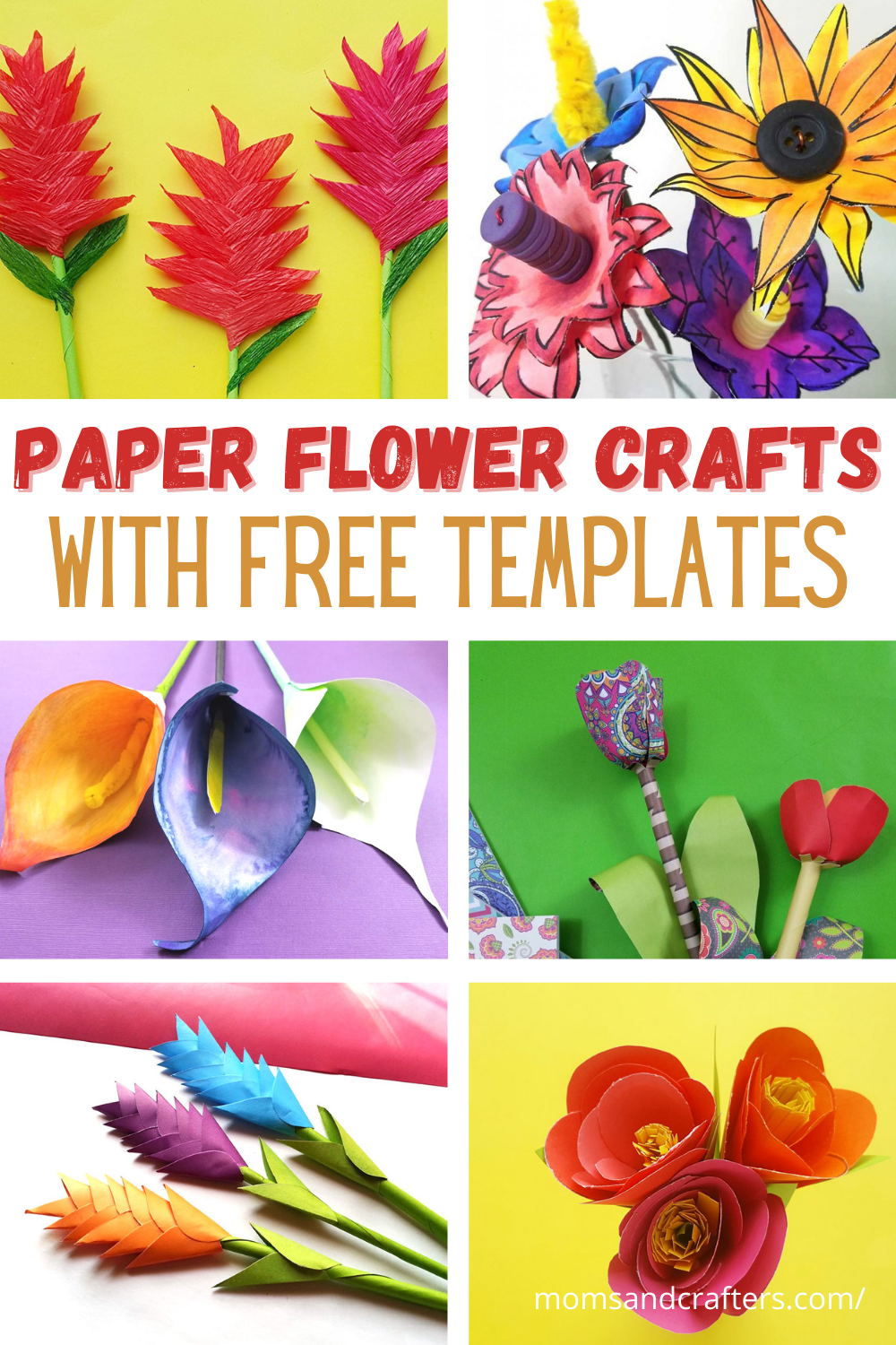Click for these beautiful paper flower templaets