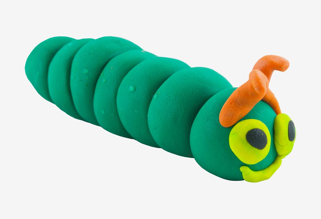 a cool caterpillar from clay