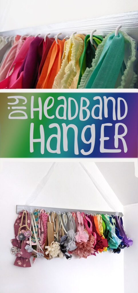 Personalized Bow & Headband Holder With Personalized Bow 