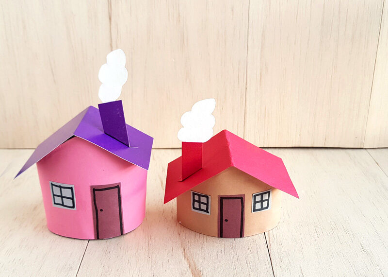 Toilet Paper Roll Houses