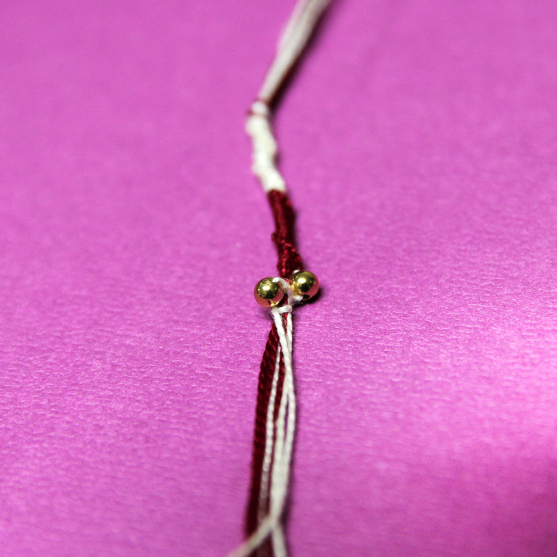 Pulseiras fáceis de contas 29 easy beaded friendship bracelets step 7