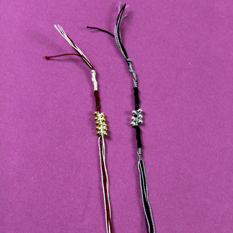 Pulseiras fáceis de contas 31 easy beaded friendship bracelets step 8