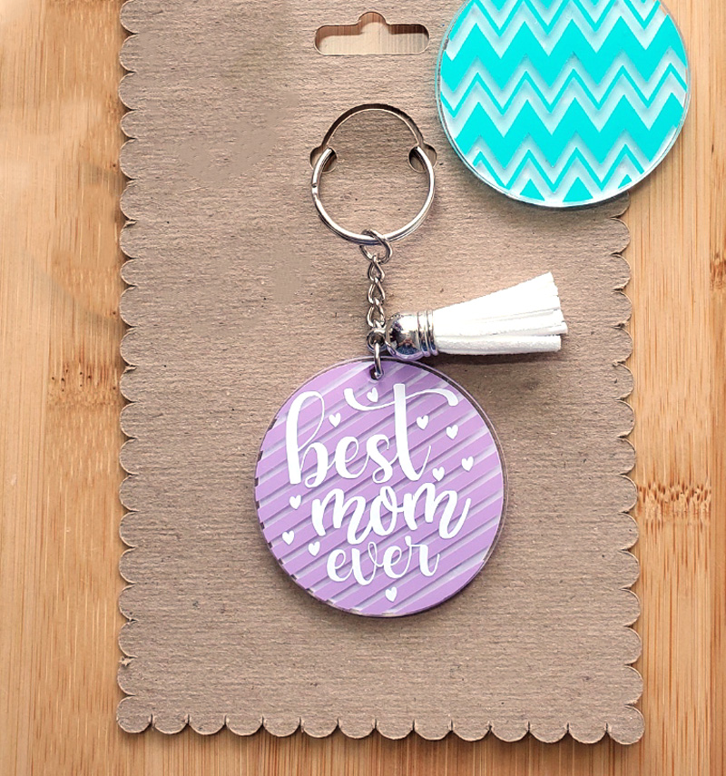 Double Keychain Display Card SVG, Keychain Packaging, Keychain Svg,  Packaging Svg, Svg Cut File, Svg for Cricut, Svg Bundle, Keychain Holder 