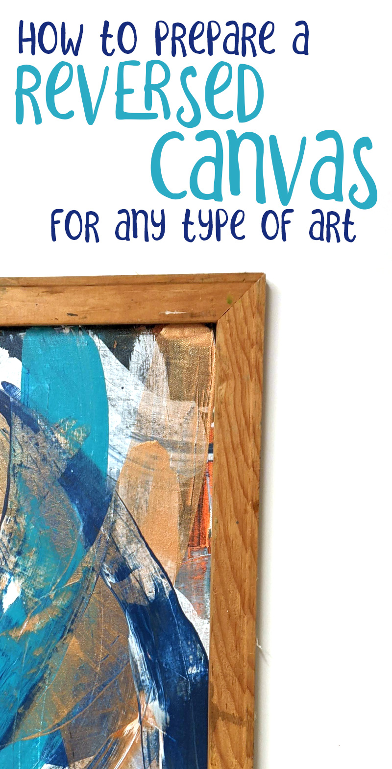 title image of how to make a reverse canvas