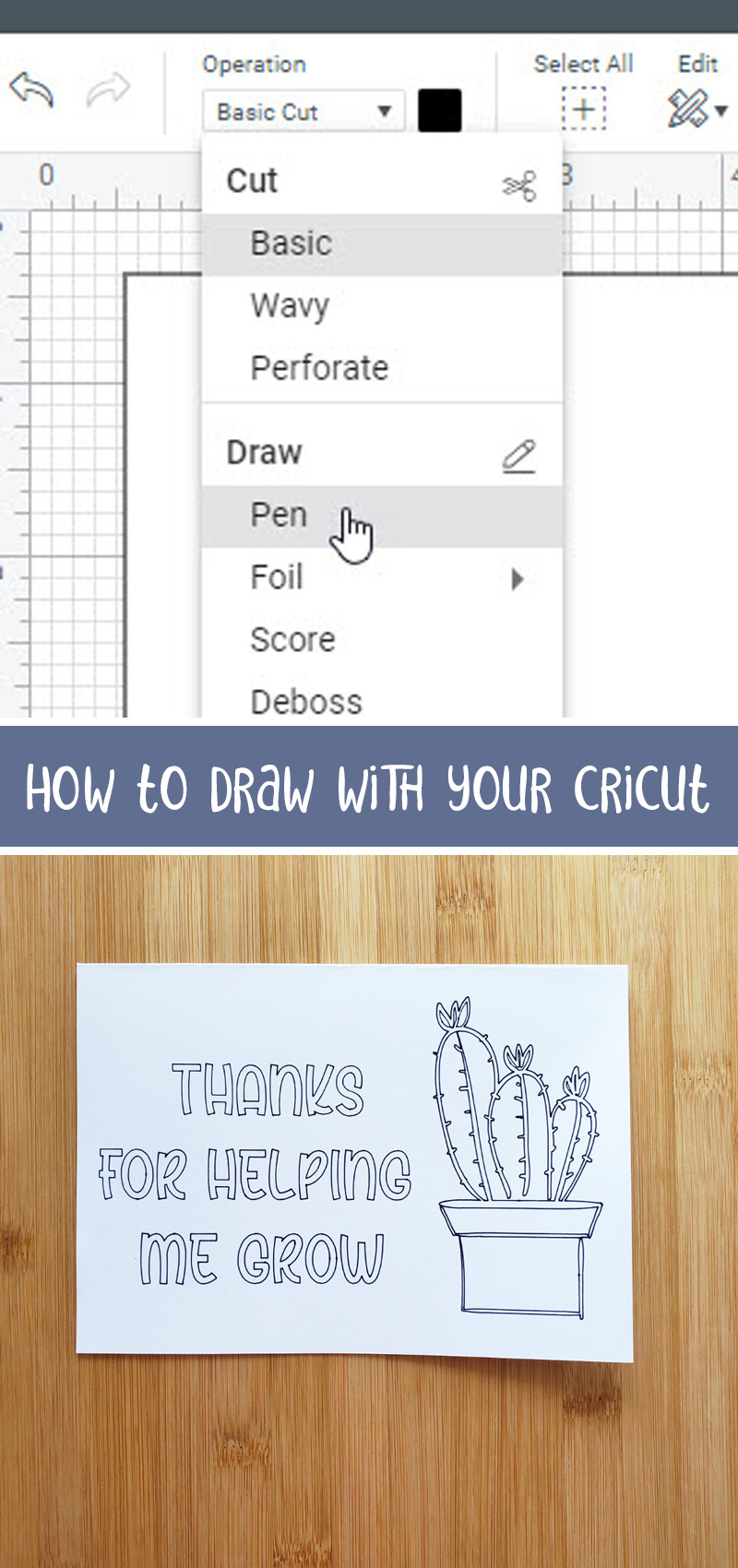 How to Draw with Cricut Pens // Cricut Design Space Tutorial for