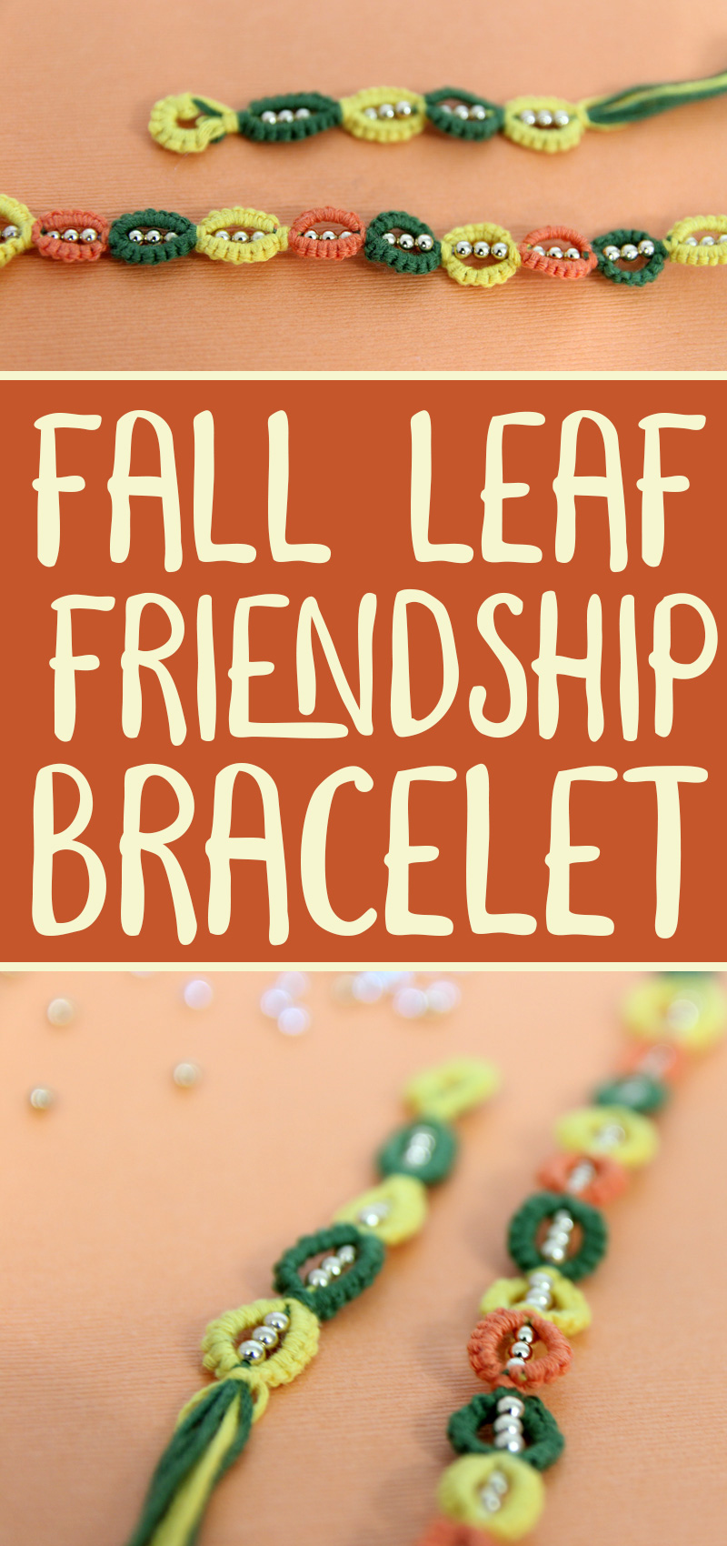 leaf friendship bracelet pattern v1