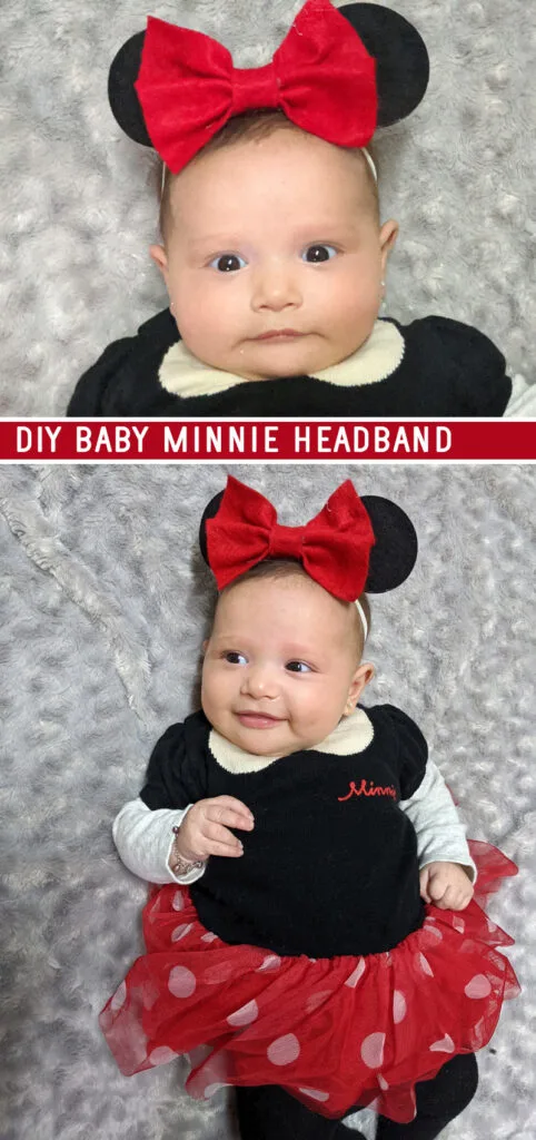 Minnie Mouse Ears for Babies - DIY Costume * Moms and Crafters