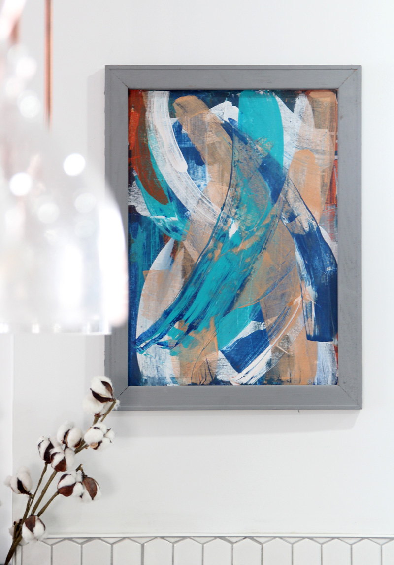 How to Make a Reverse Canvas: Easy & Inexpensive Framed Art!