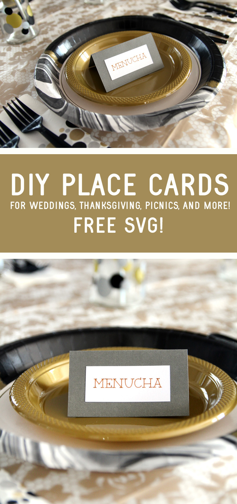 Make your own Cricut place cards