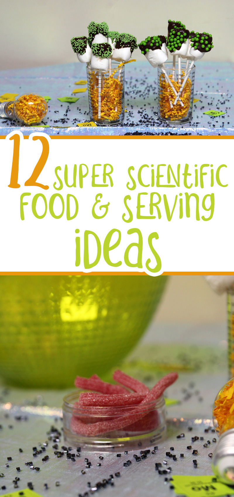science party food ideas collage