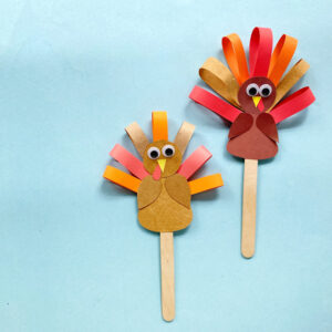 Turkey Puppet Craft Template * Moms and Crafters