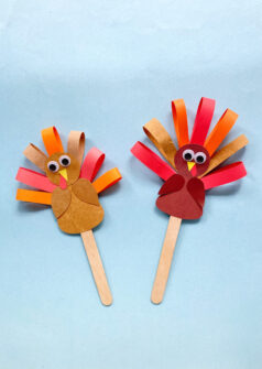 Turkey Puppet Craft Template * Moms and Crafters