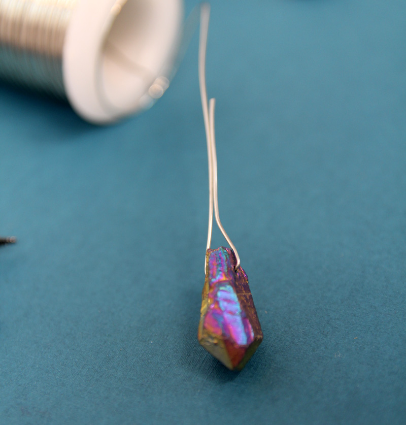 How to wrap crystals with wire * Moms and Crafters