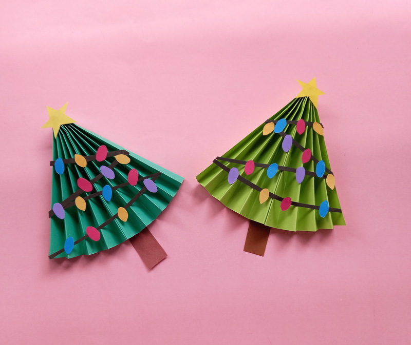 Paper Christmas Tree Craft Easy Holiday Origami