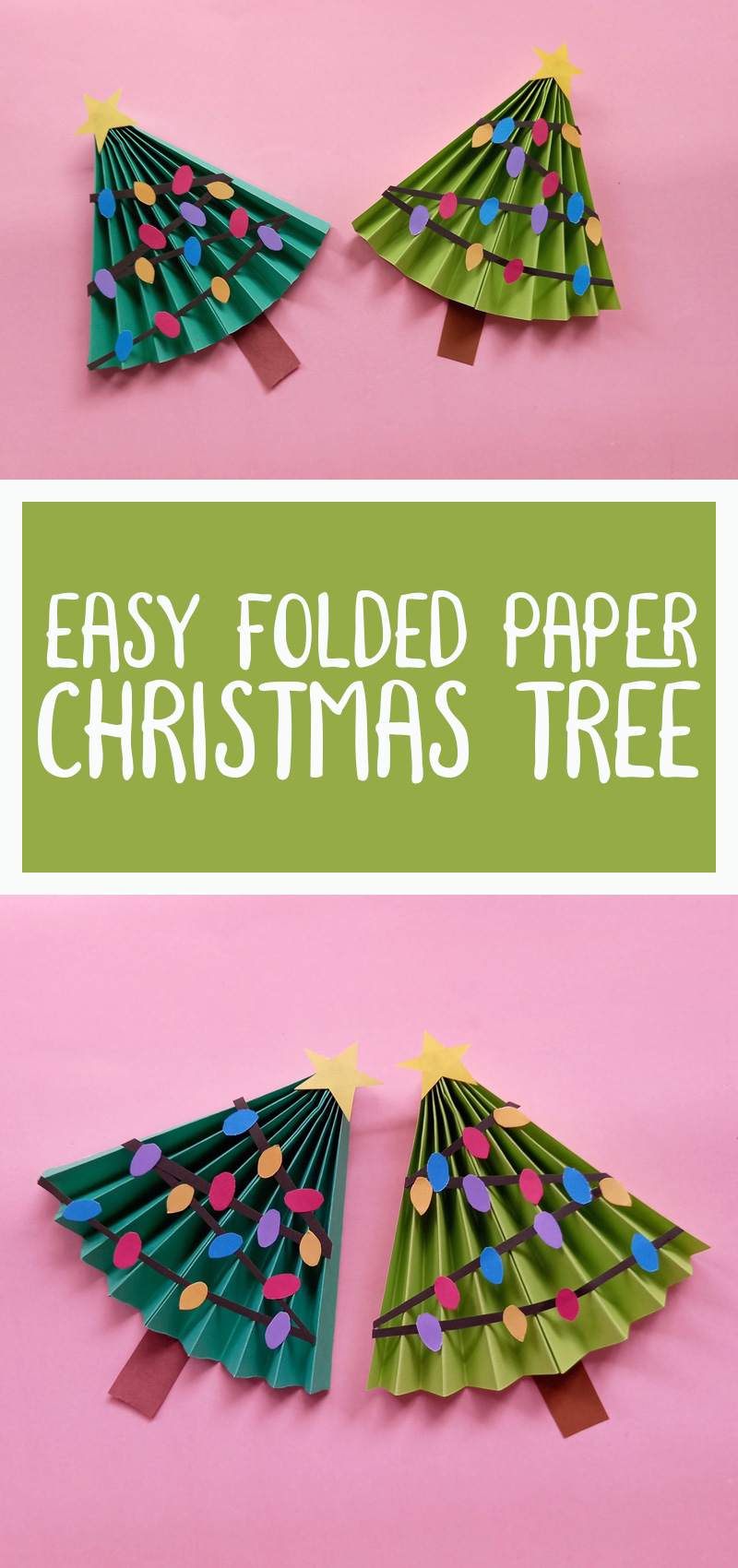 Christmas Craft: Scrap Paper Tree - Our Potluck Family