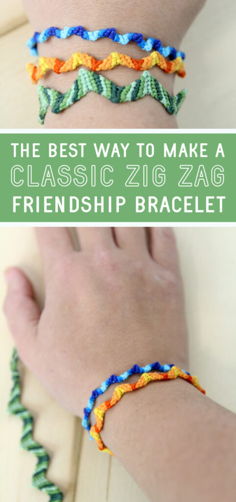 Zig Zag Friendship Bracelet Pattern with a 3D effect! | Friendship bracelet  patterns easy, Friendship bracelet patterns, Bracelet patterns