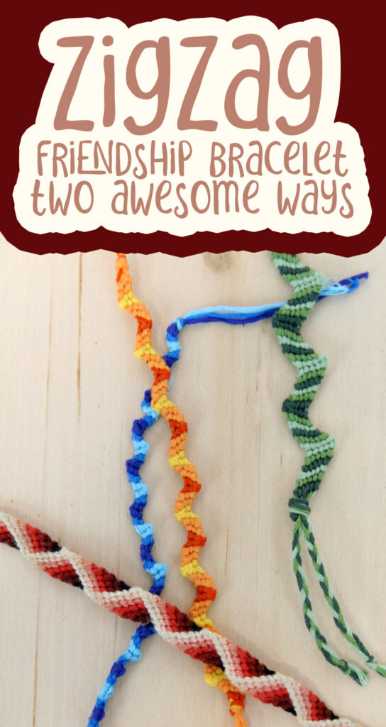 Easy Friendship Bracelet - Basic ZigZag * Moms and Crafters