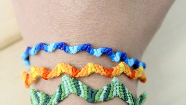 Easy Friendship Bracelet – Basic ZigZag