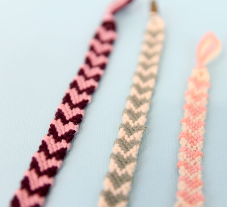 Friendship Bracelet Tutorial Arrow Pattern - Knot It App - YouTube