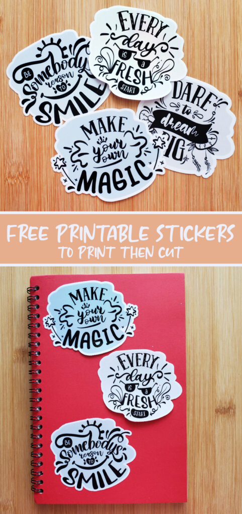 mythologie overal Perth How to Print then Cut Stickers on Cricut * Moms and Crafters