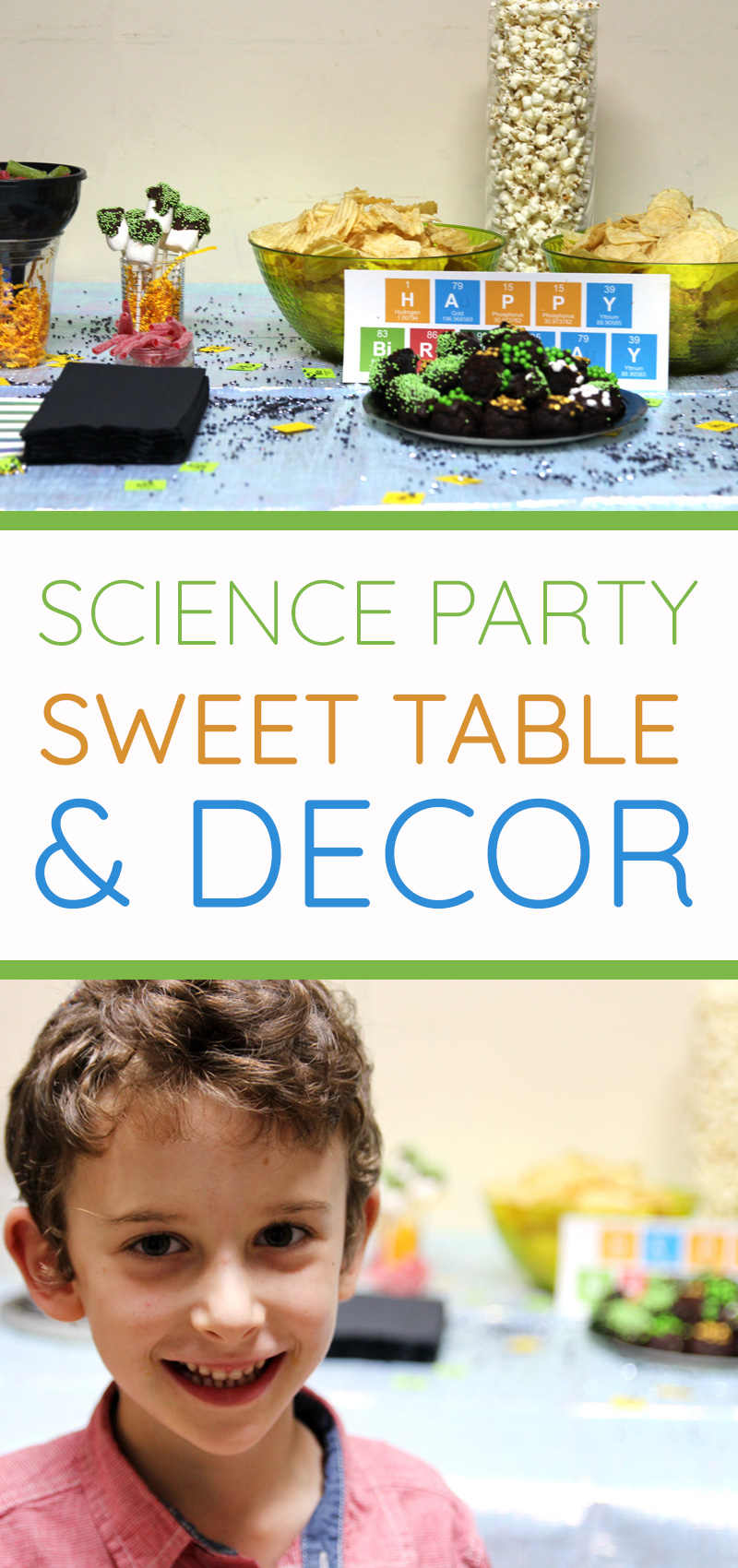 Science Party Decor Paper Goods, Table, and more Decorations!