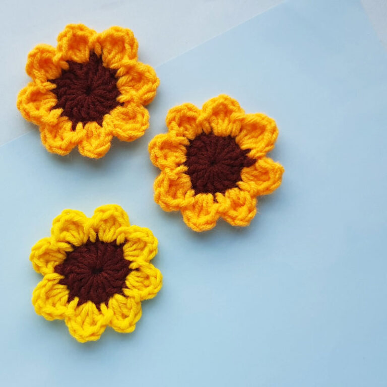 Crochet Sunflowers – Easy Free Crochet Pattern for Beginners