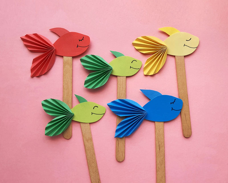 Dr Seuss One Fish, Two Fish Craft