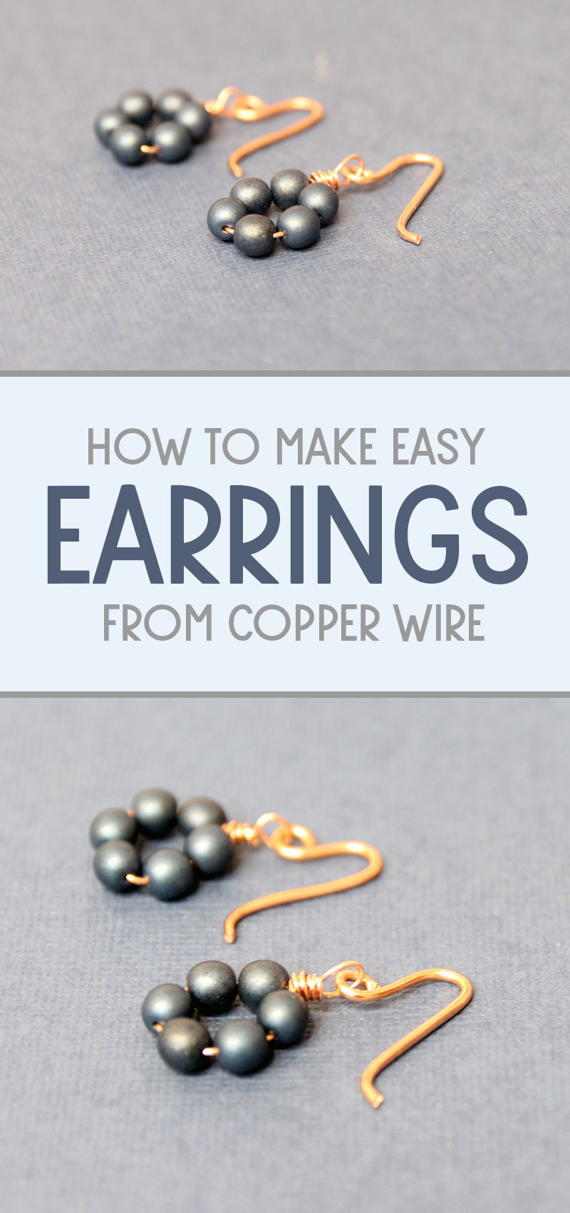 how to make earwires - final project collage with grayish blue background images